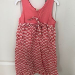 Girls Crewcuts 6-7 frayed belt elephant dress